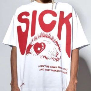 JADED LONDON LOVESICK T-SHIRT Size Large